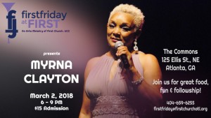 First Friday at First - Featured Artist Myrna Clayton @ The Commons