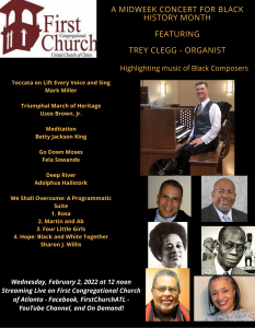 Trey Clegg Black History Month Musical Meditation Featuring, Composers of the African Diaspora