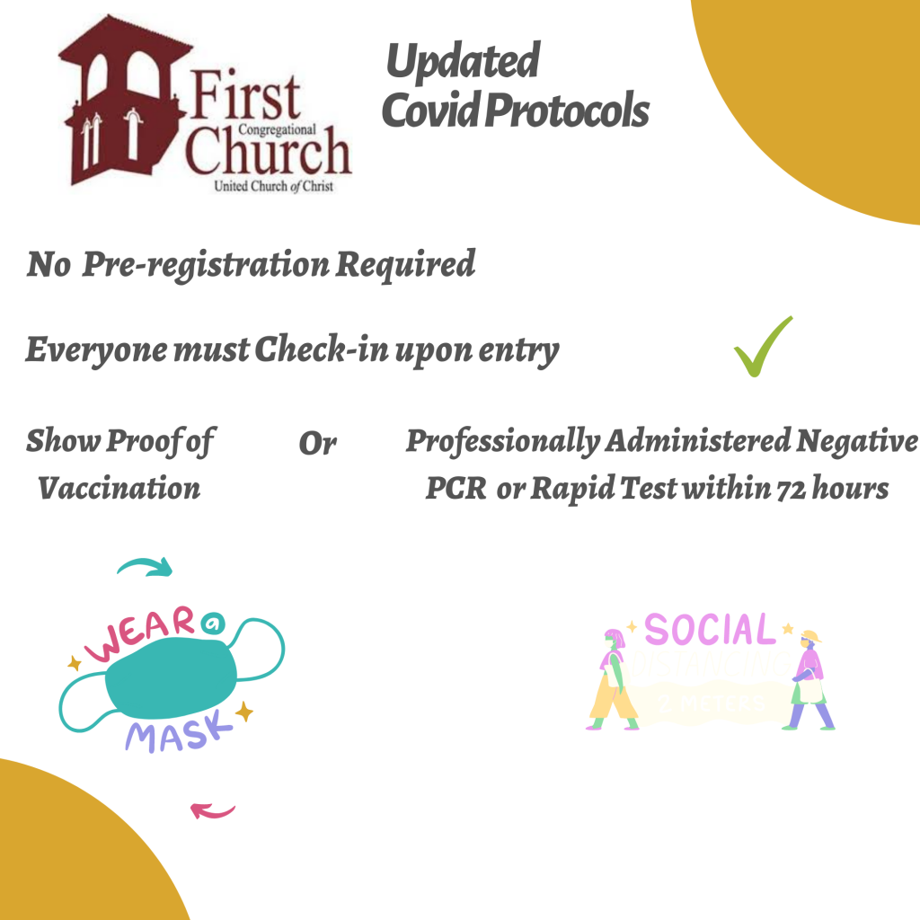 First Church Updated COVID Guidelines