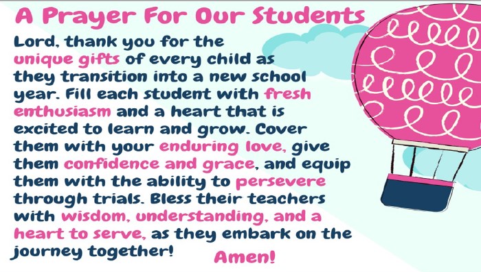 A Prayer for our Students